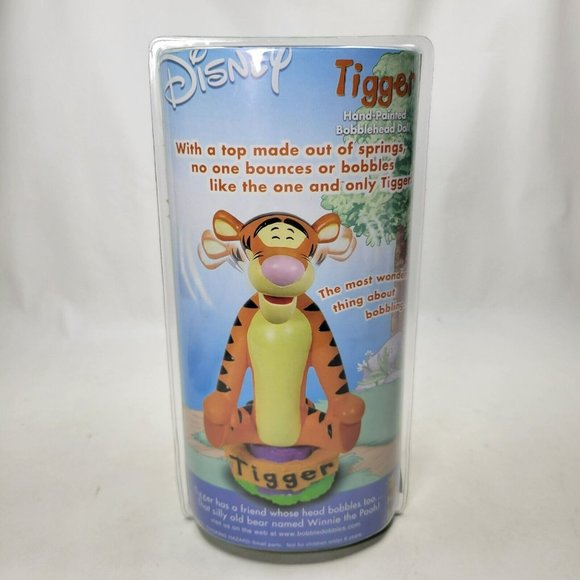 Disney Winnie the Pooh TIGGER Hand Painted 7" Bobblehead Doll Bobble Dobbles - Picture 7 of 9